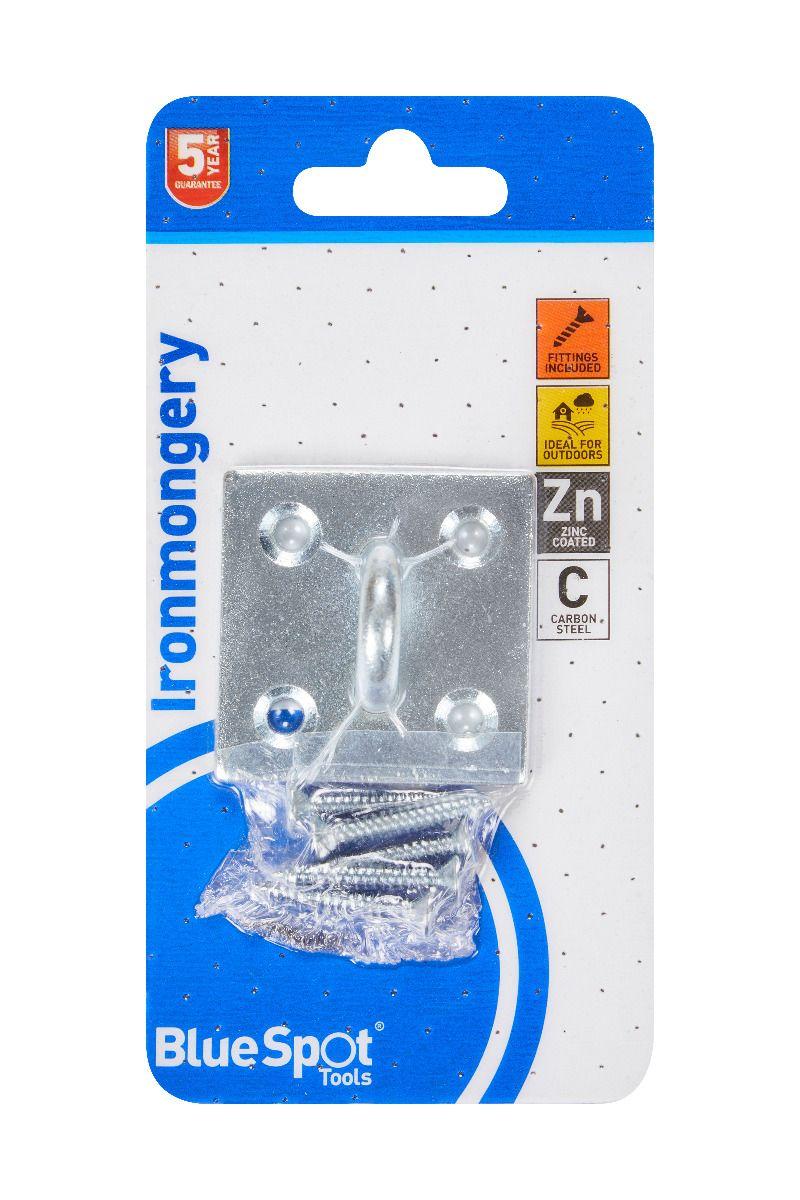 Blue Spot Tools Zinc Plated Staple On Plate 50 X 50mm