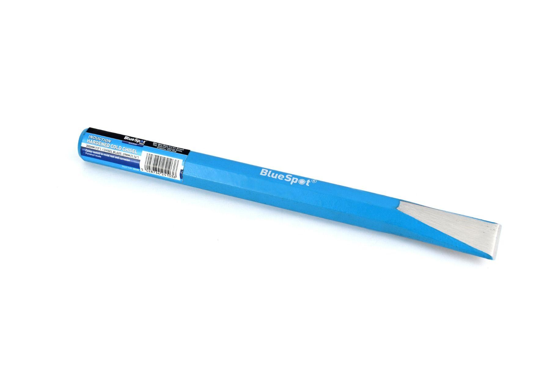 Blue Spot Tools Induction Hardened Cold Chisel 300mm (12") / Chisel Blade: 29mm (1.14")