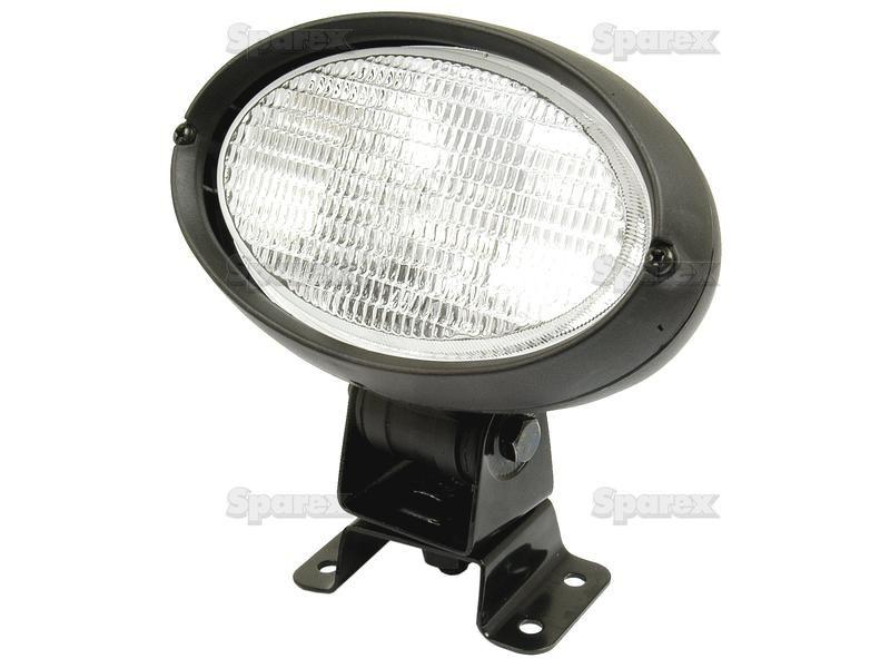 Halogen Work Light Oval RH & LH - 12V (55W) for Same Silver 95 (Silver)