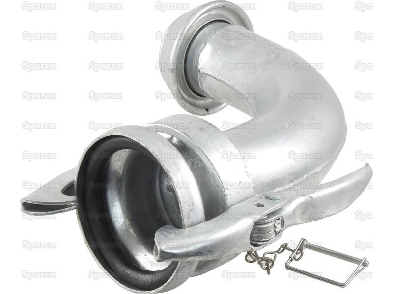 90° Coupling Female & Male - 6'' (159mm) (Galvanised)