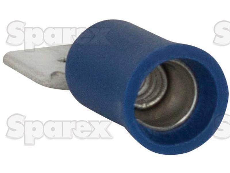 Pre Insulated Spade Terminal, Double Grip - Male, 6.3mm, Blue (1.5 - 2.5mm)