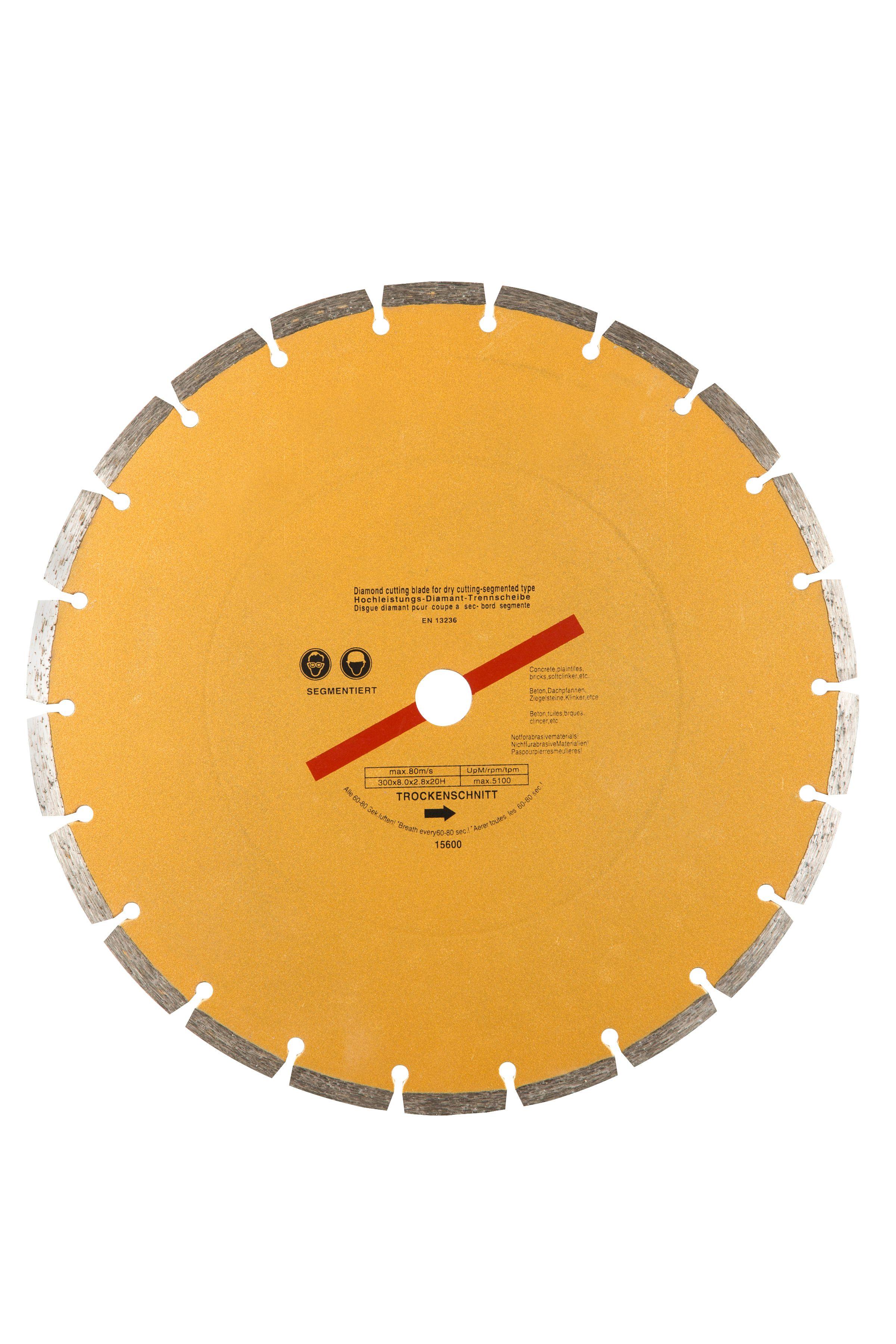 Blue Spot Tools 300mm (12") Segmented Gold Diamond Dry Cutting Disc