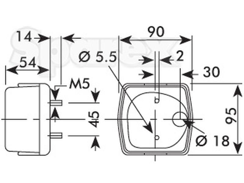 LH Front Combination Light | Case/IH, Hella (3226119R1 3404745R91 2BE003182091)
