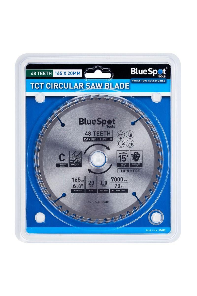 Blue Spot Tools 165mm x 20mm Circular Saw Blade (48 Teeth)