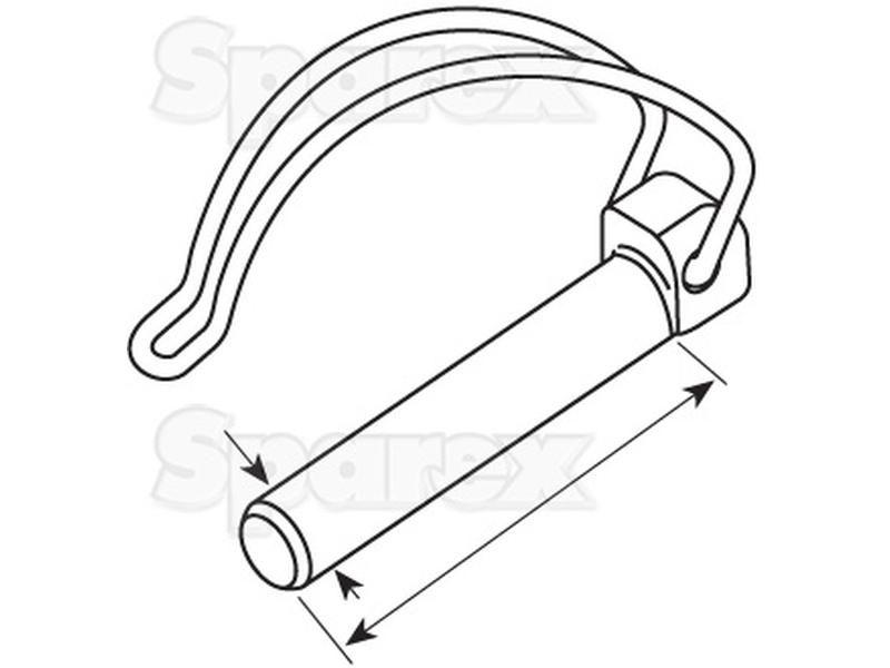 Pipe Linch Pin, Pin Ø4.5mm x 32mm (5 pcs. Agripak)