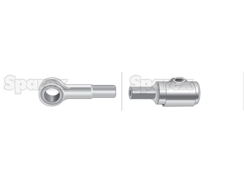 Foot Throttle Cable - Length: 1066mm, Outer cable length: 932mm. for Ford New Holland (82013943)