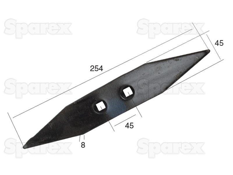Reversible point 254x45x8mm Hole centres 45mm John Deere (N506)