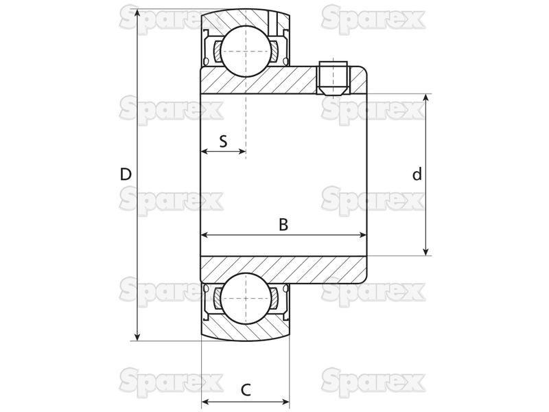 NTN SNR Plummer Block Bearing Insert (US204)