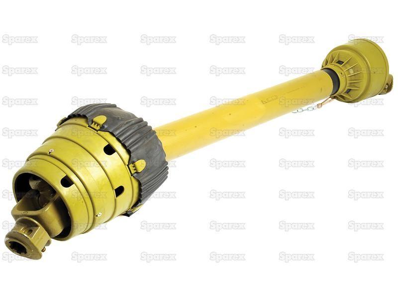 PTO Shaft - EUCV Wide Angle - One End, (Lz) Length: 1020mm, 1 3/8'' x 6 Spline 80° W.A. to 1 3/8'' x 6 Spline Q.R.