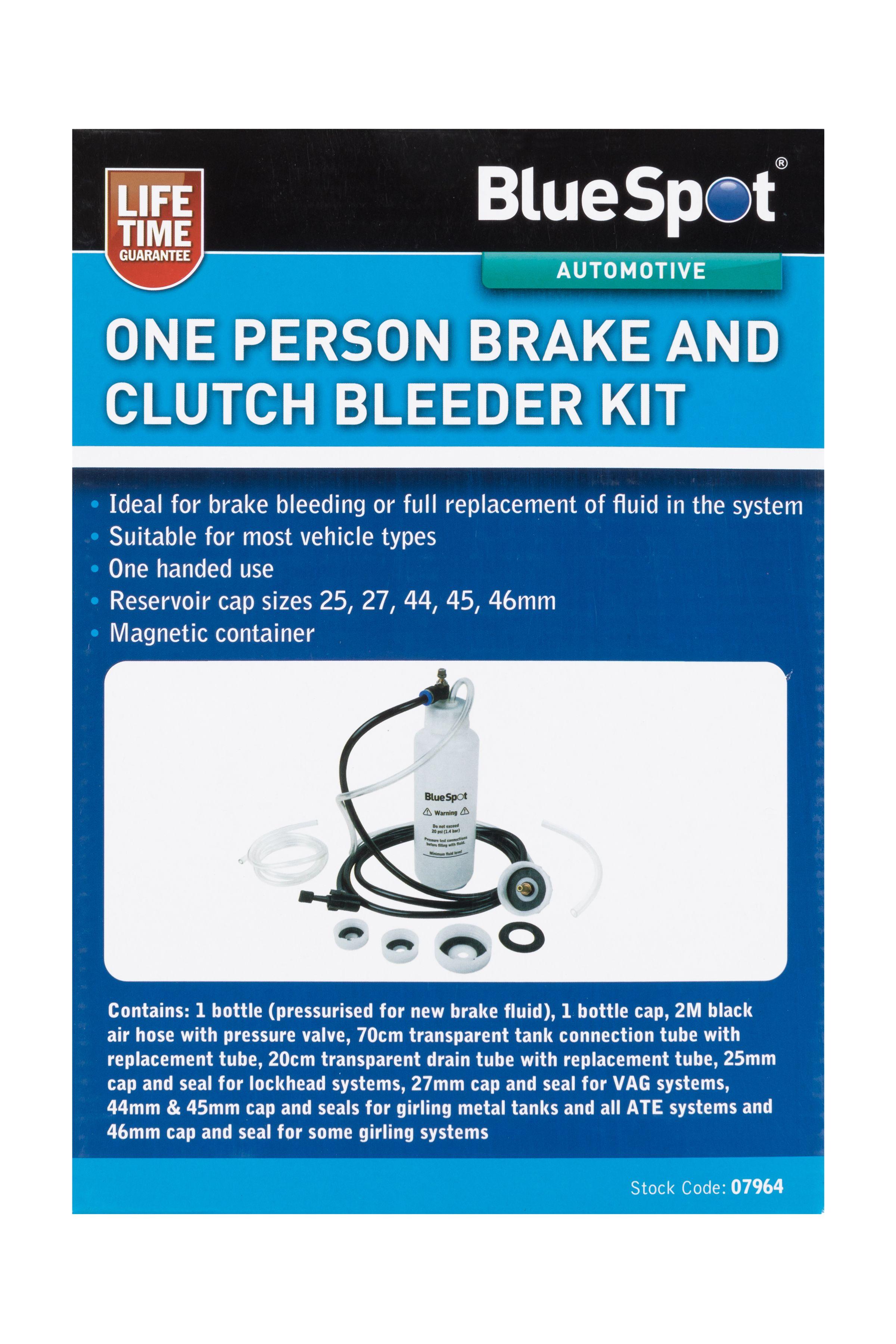 Blue Spot Tools One Person Brake And Clutch Bleeder Kit
