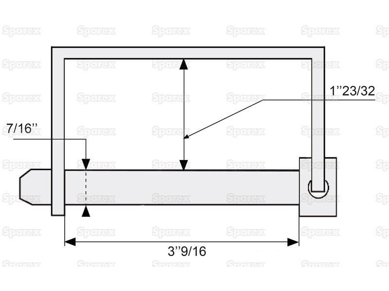 Shaft Locking Pin, Pin Ø11mm x 90mm ( )