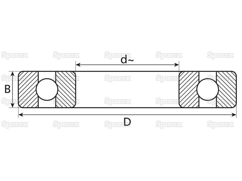 NTN SNR Deep Groove Ball Bearing (6205Z)