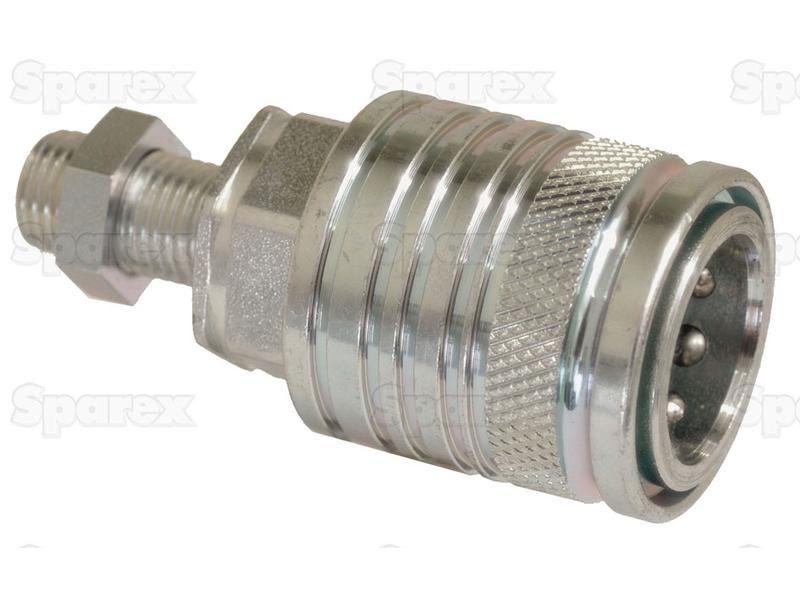 Stauff Quick Release Hydraulic Coupling Female 1/2'' Body x M14 x 1.50 Metric Male Bulkhead