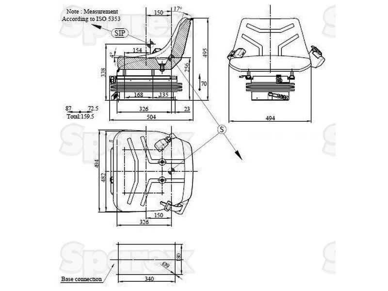 Sparex Seat Assembly