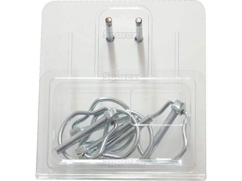 Pear Linch Pin, Pin Ø6mm x 44.5mm (5 pcs. Agripak)