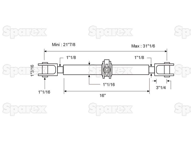 Ratchet Link Assembly - Double Clevis