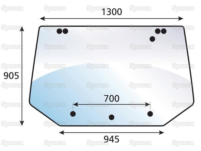 Rear Window for Ford New Holland