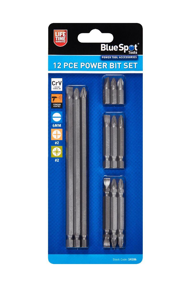 Blue Spot Tools 12 PCE Power Bit Set