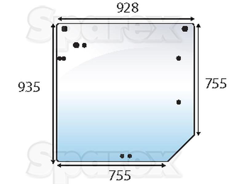 Rear Window for Renault Ares 640 (Ares)