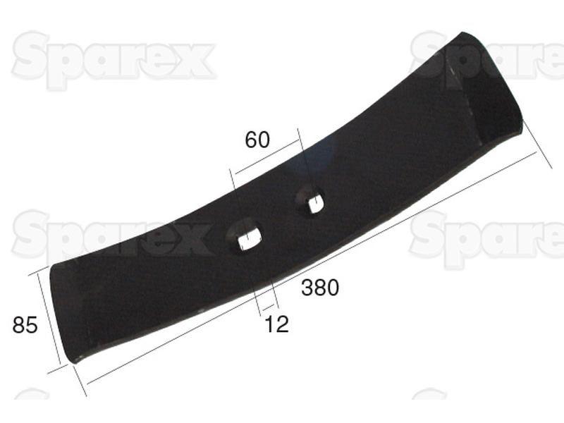 Reversible point 380x85x12mm Hole centres 60mm for Bomford VARIOUS