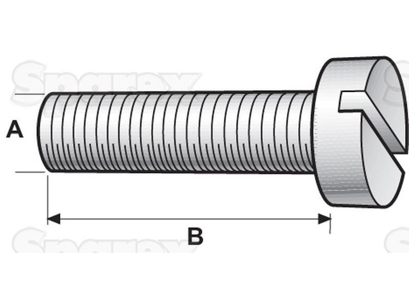 Metric Cheese Head Machine Screw, Size: M3 x 10mm (Din 84)