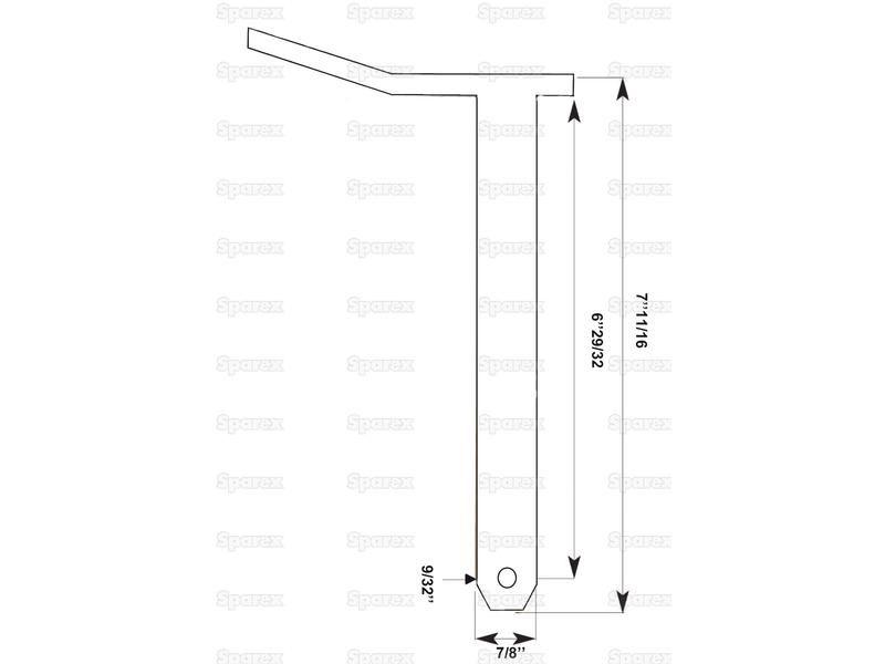 Swinging Drawbar Hinge Pin 22x175mm