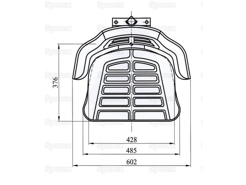Sparex Seat Assembly for Case IH 785 (International)