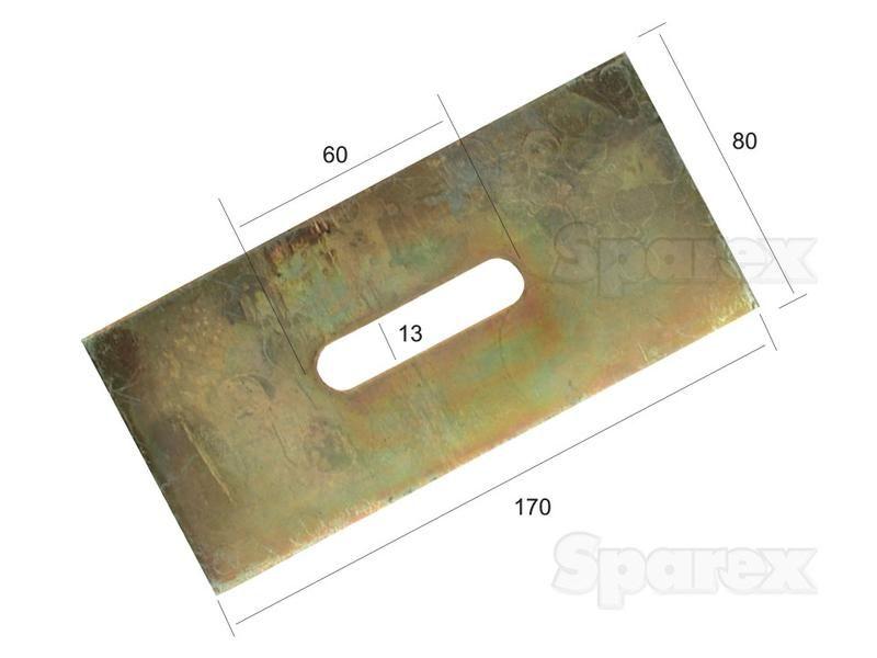 Scraper Plate 170x80x4mm for Rabewerk VARIOUS