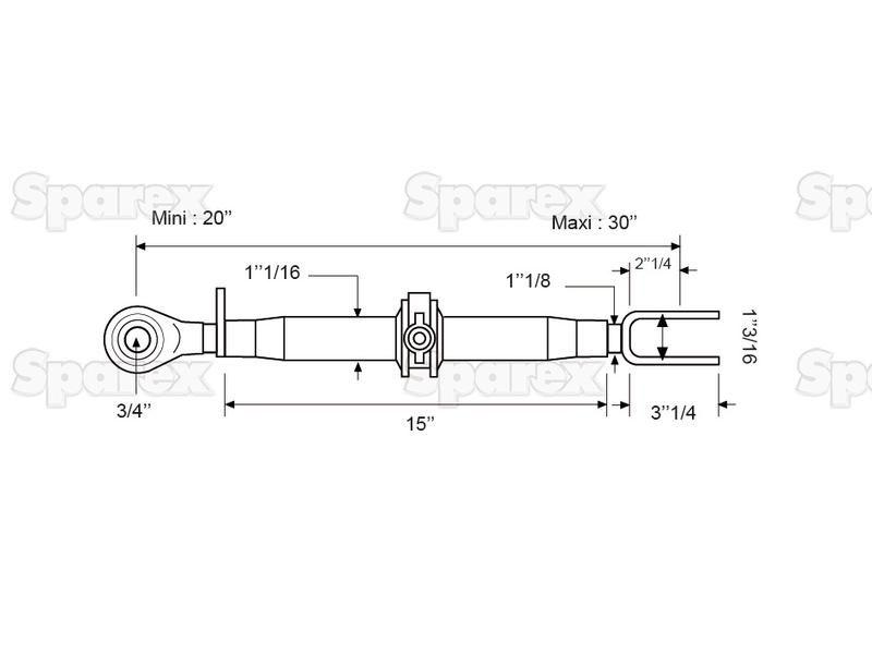 Ratchet Link Assembly - Ball and Clevis