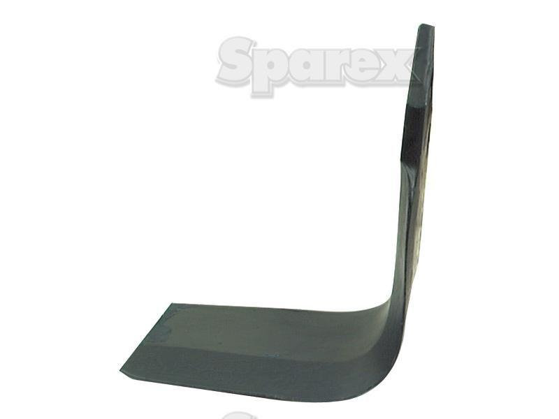 Rotavator Blade Square LH 80x9mm Height: 175mm. Hole centres: 51mm. Hole Ø: 16.5mm. Replacement for Dowdeswell, Howard for Howard HR40SUPER