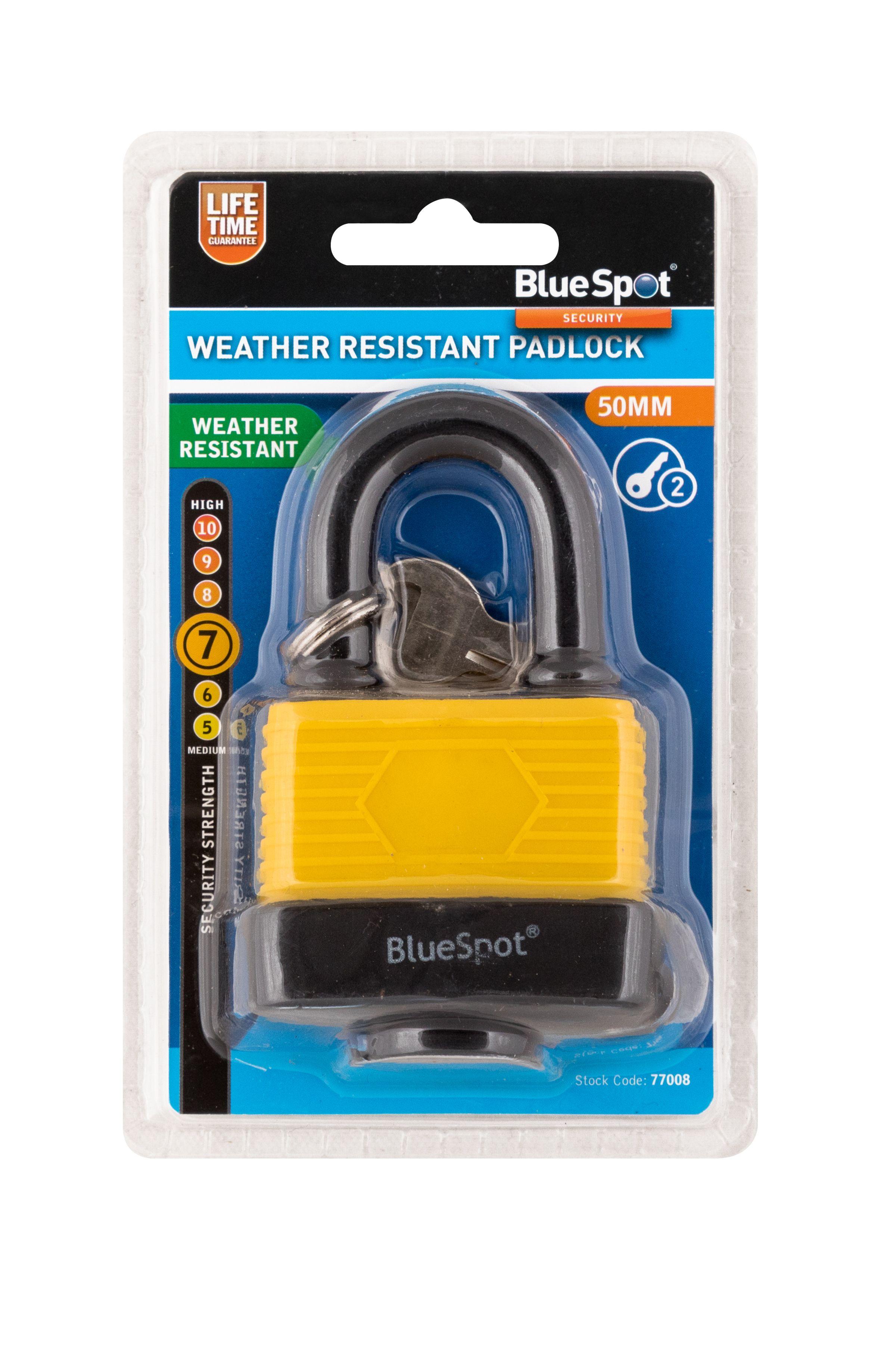 Blue Spot Tools 50mm Weather Resistant Padlock