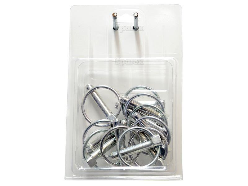 Round Linch Pin, Pin Ø9.5mm x 44.5mm (10 pcs. Agripak)