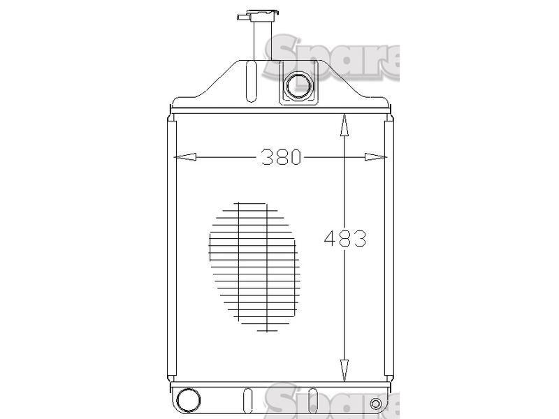 Radiator for Massey Ferguson 670 (600 Series)