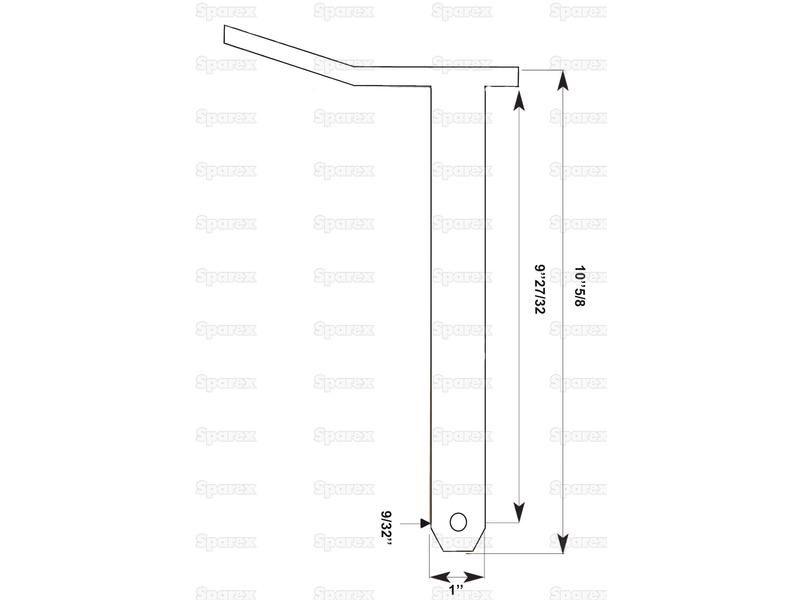 Swinging Drawbar Hinge Pin 25x250mm