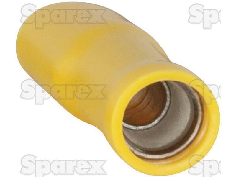 Pre Insulated Spade Terminal - Fully Insulated, Double Grip - Female, 9.5mm, Yellow (4.0 - 6.0mm), (Bag )