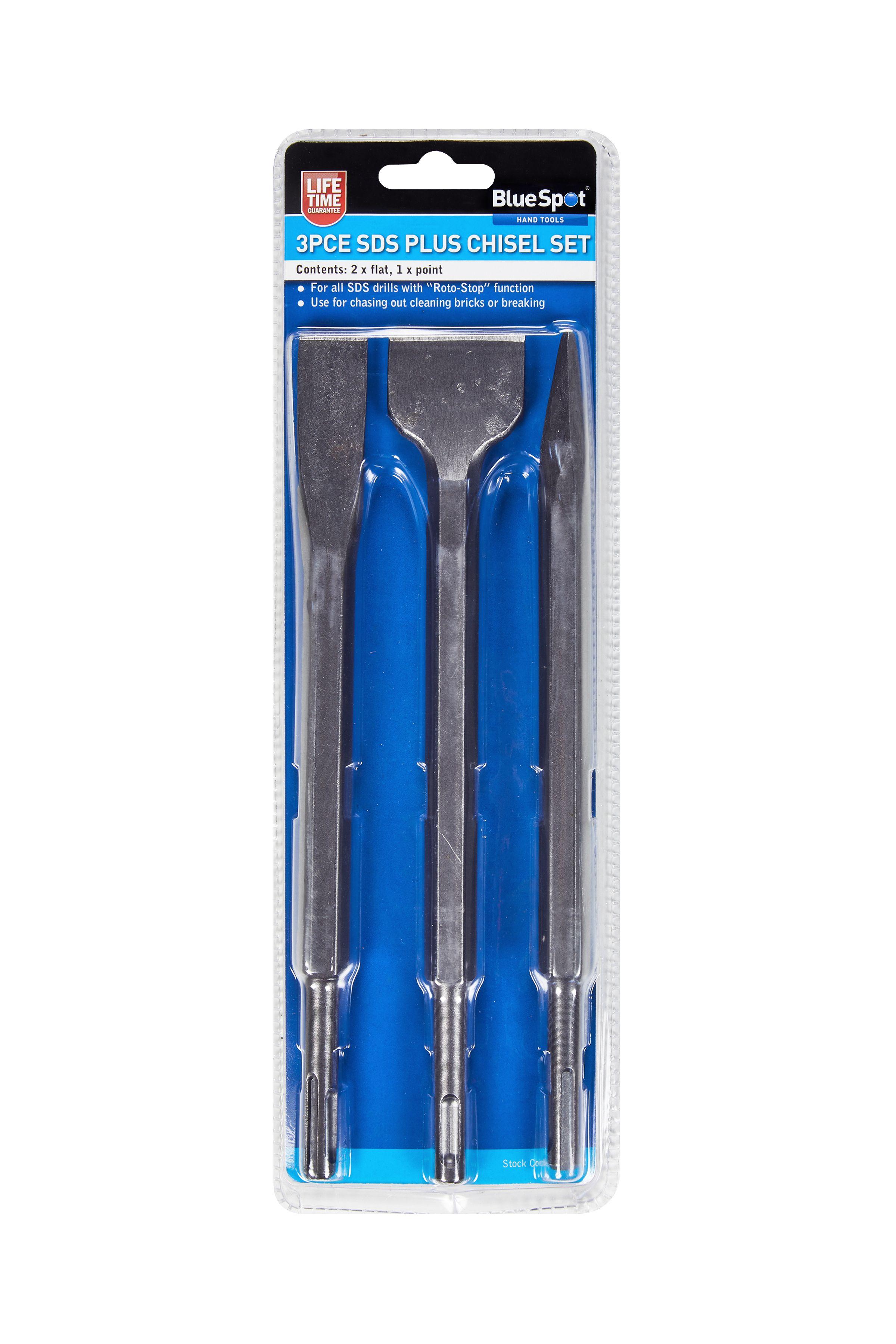 Blue Spot Tools 3 PCE SDS Plus Chisel Set