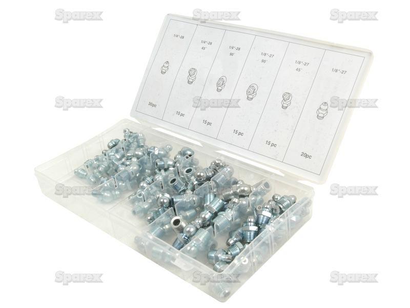Imperial Grease Nipple Assortment (110 pcs.) | Sizes: 1/4” UNF & 1/8” BSP