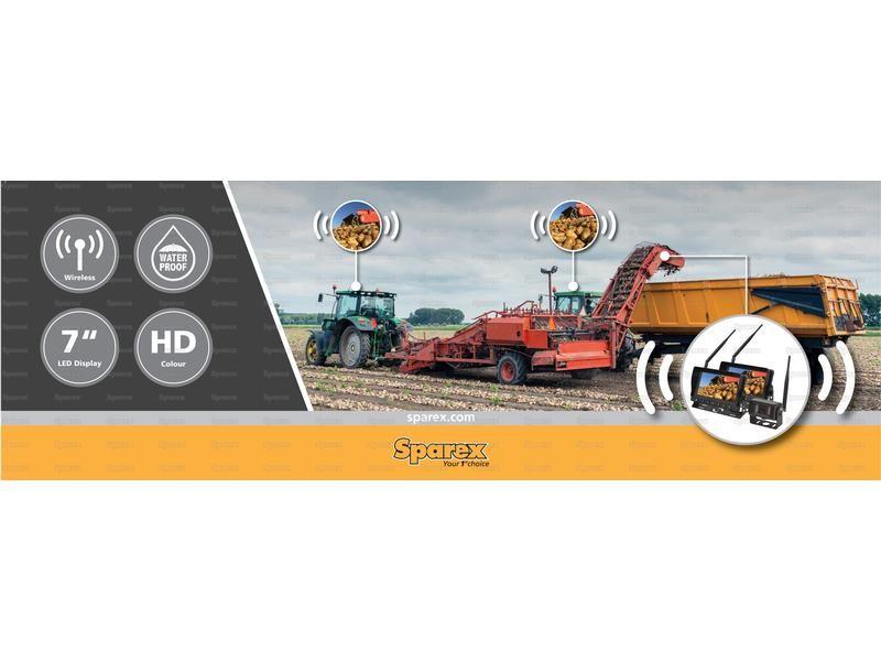 Wireless Digital Reversing Camera System with 2 x 7'' LCD Monitor & 1 Camera