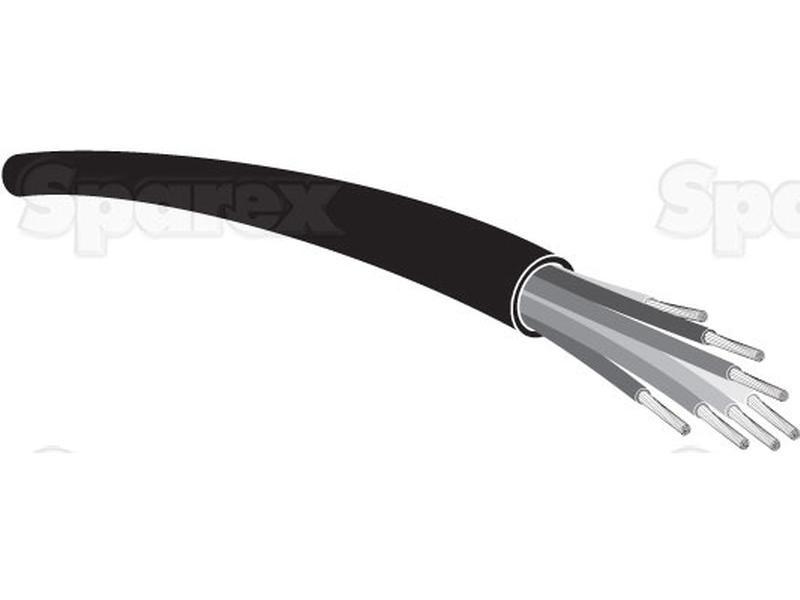 Electrical Cable - 2 Core, 1.5mm°² Cable, Black (Length: 50M), ()