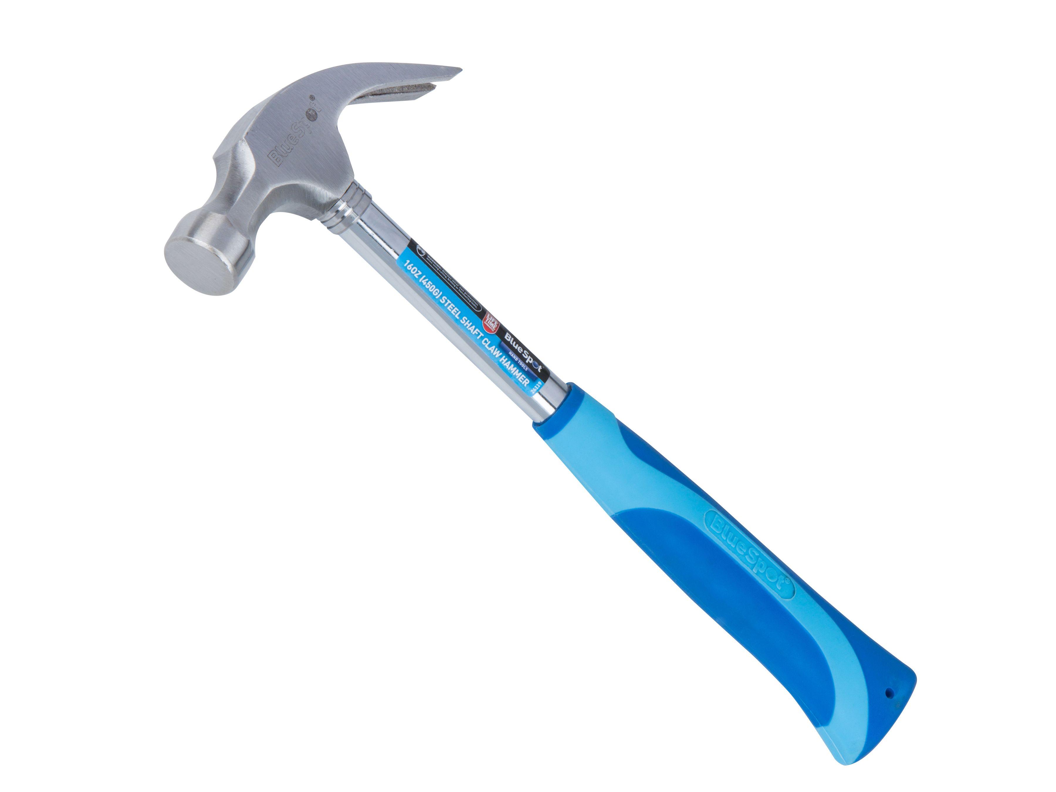 Blue Spot Tools 16oz (450g) Steel Shaft Claw Hammer