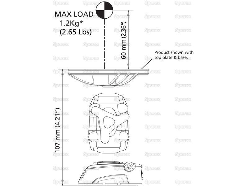 ROKK™ Mini Adjustable Body ROKK mini.-Scanstrut (RLS-AM)