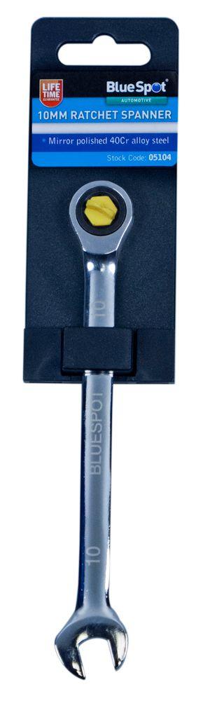 Blue Spot Tools 10mm Ratchet Spanner Fixed Head