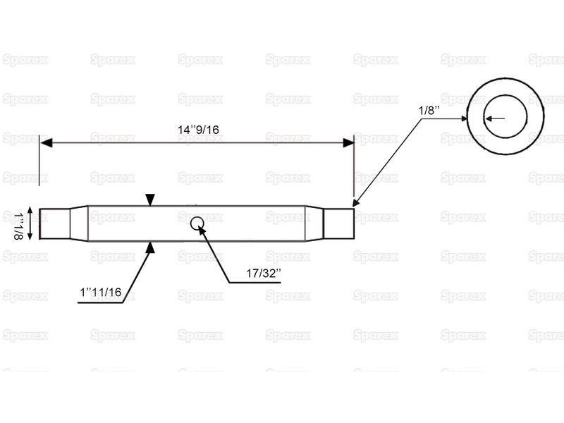 Top Link Centre Tube for David Brown 996 (900 Series)