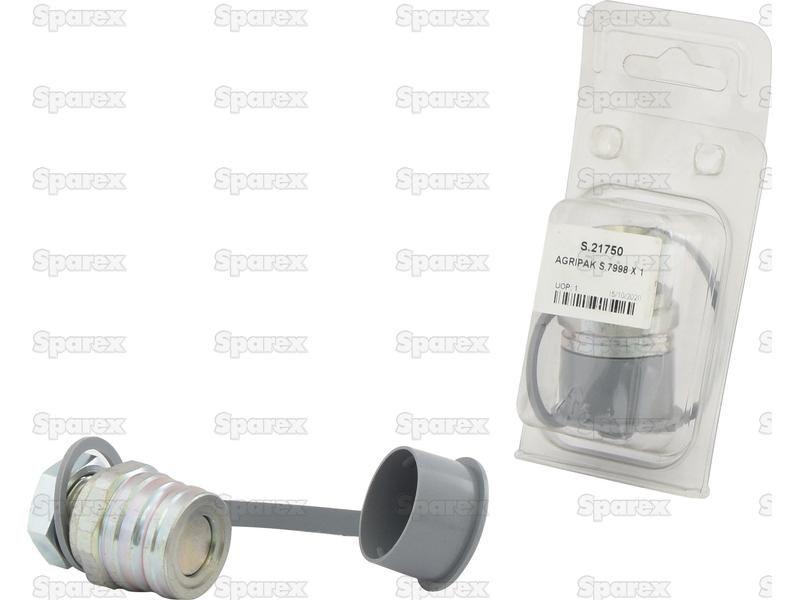 Sparex Hydraulic Trailer Brake Coupling Male 1/2'' BSP Male Bulkhead (Agripak 1pc.)