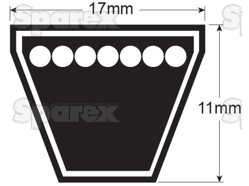 V Belt - BX Section - Belt No. BX49 Bearings Reference (BX49)