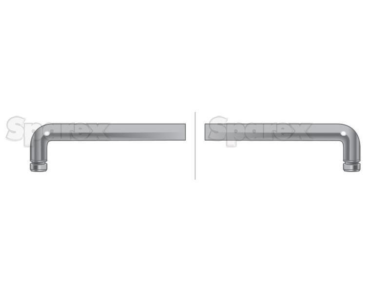 Hand Throttle Cable - Length: 1668mm, Outer cable length: 1554mm. for Deutz-Fahr DX4.57 (DX4 Series)