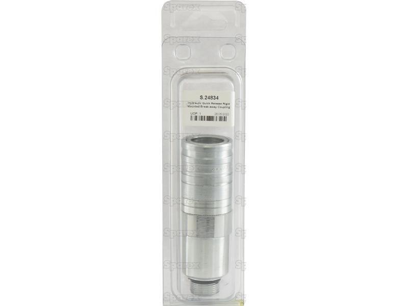 Sparex Quick Release Hydraulic Coupling Female 1/2'' Body x M22 x 1.50 Metric Male Thread (Agripak 1pc.)