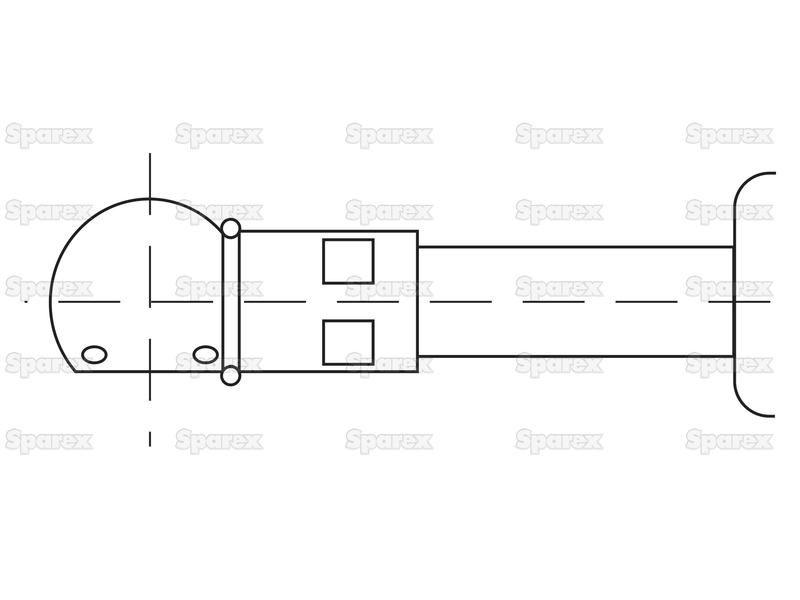 Gas Strut, Total length: 500mm for McCormick CX80 (CX Series)