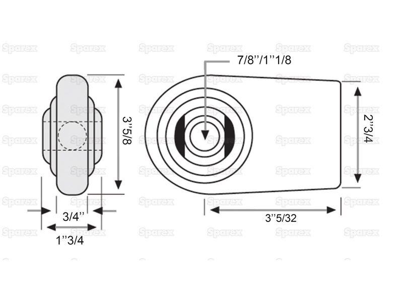 Lower Link Weld On Ball End (Cat. 1/2)