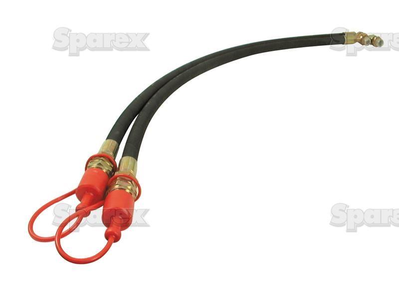 Hydraulic Top Link Hose Assembly 3/8'' BSP - 800mm